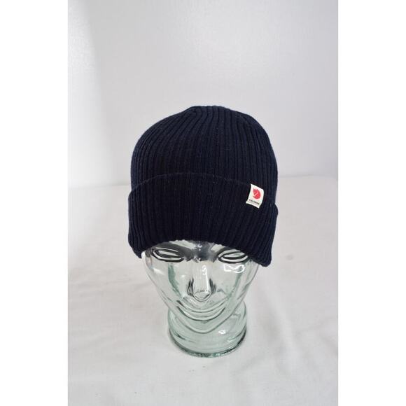 Fjallraven Rib Hat Beanie Dark Blue One Size Outdoor Gorpcore - Picture 1 of 5
